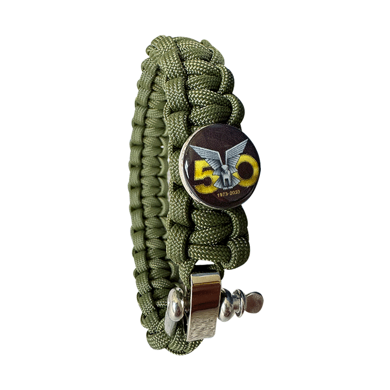Bush Strap with Selous Scouts 50th Logo - Green