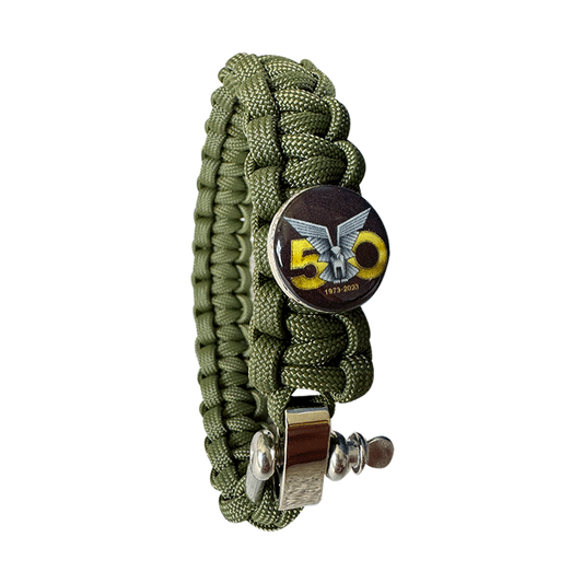Bush Strap with Selous Scouts 50th Logo - Green