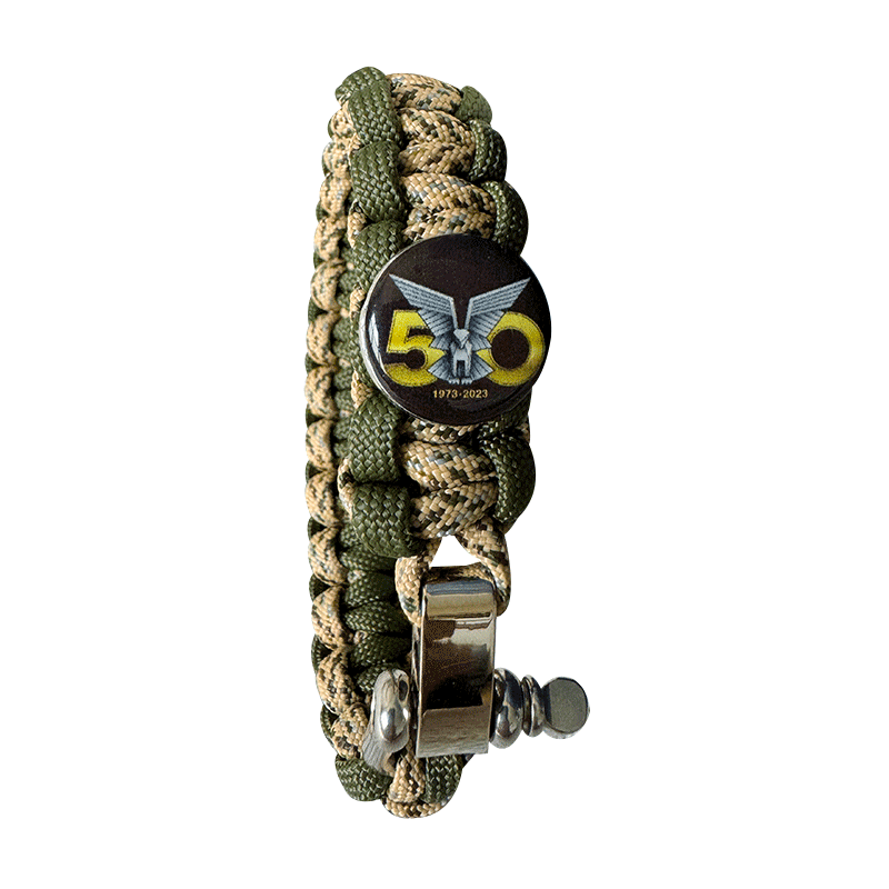 Bush Strap with Selous Scouts 50th Logo - Green Camo