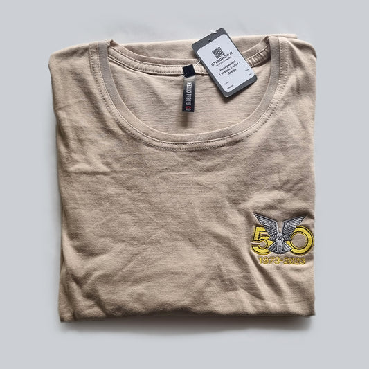 T-Shirt - Beige - Selous Scouts 50 Year logo