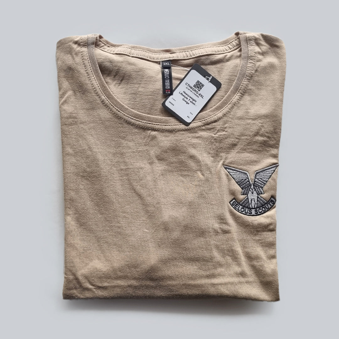 T-Shirt - Beige - Selous Scouts logo