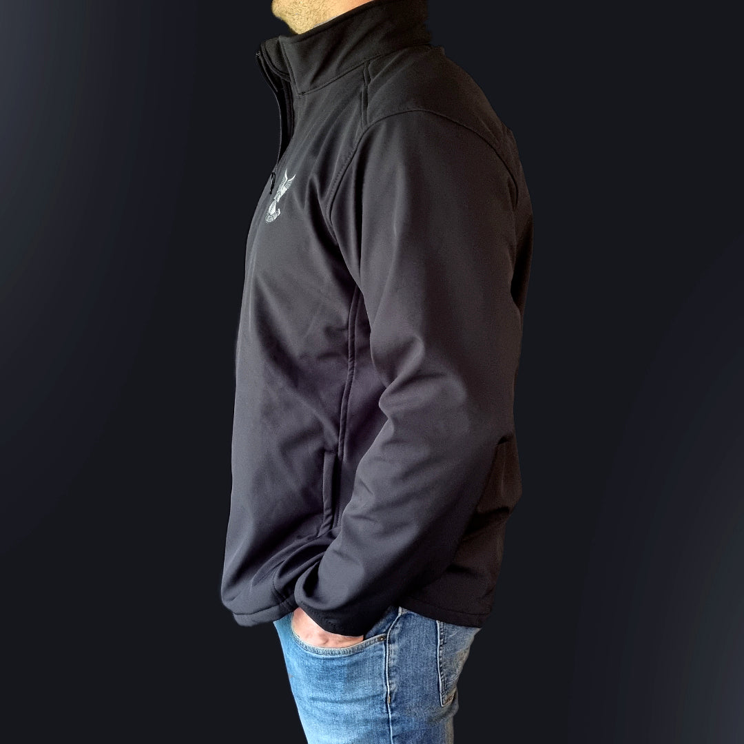 Jacket - Soft Shell - Black - Selous Scouts logo