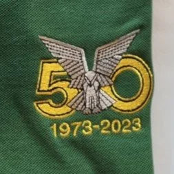Golf Shirt - Green - Selous Scouts 50 Years logo