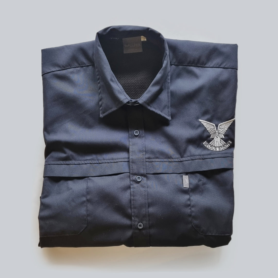 Long Sleeve Shirt - Navy - Selous Scouts logo