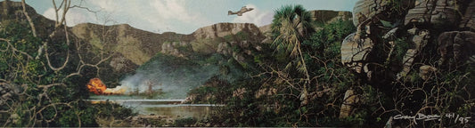 Operation Hells Gate - Zambezi River - Printed on Canvas - 43cm x 11cm