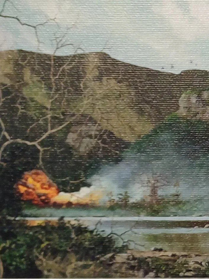 Operation Hells Gate - Zambezi River - Printed on Canvas - 43cm x 11cm