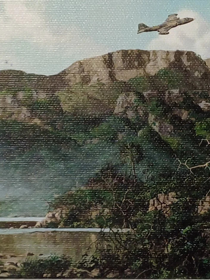 Operation Hells Gate - Zambezi River - Printed on Canvas - 43cm x 11cm