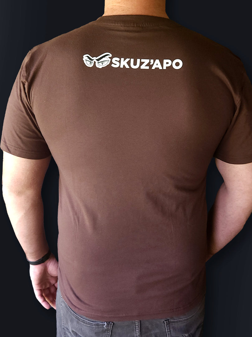 T-Shirt 3 - Small Selous Scouts Logo front and Skuzapo on back