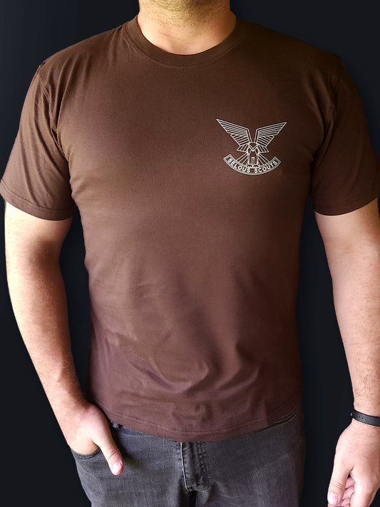 T-Shirt 3 - Small Selous Scouts Logo front and Skuzapo on back