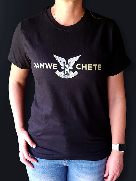 T-Shirt 4 - Medium Selous Scouts Logo with Pamwe Chete on the front and Skuzapo on back