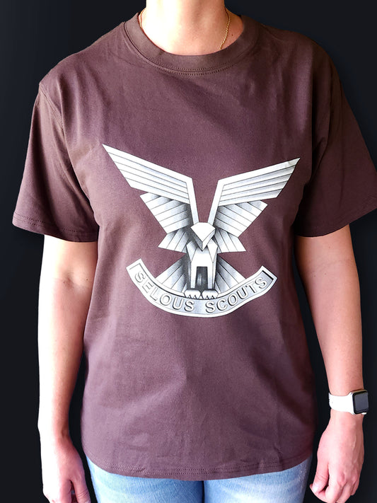 T-Shirt 6 - Large Selous Scouts Logo on the front and Skuzapo on back