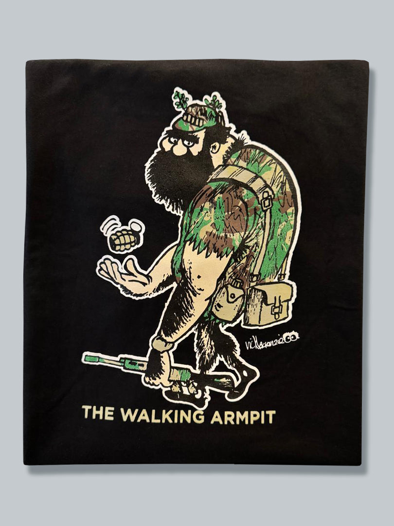 T-Shirt 5 - Small Selous Scouts Logo with Pamwe Chete on the front and Walking Armpit on back