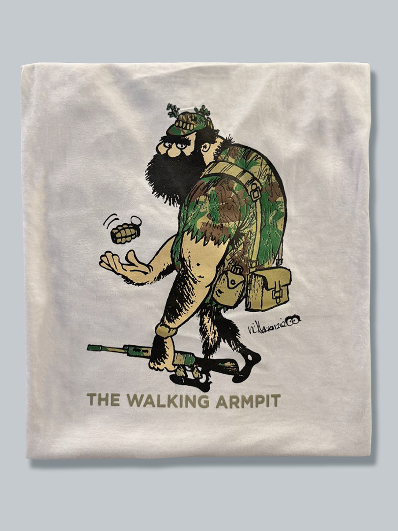 T-Shirt 5 - Small Selous Scouts Logo with Pamwe Chete on the front and Walking Armpit on back