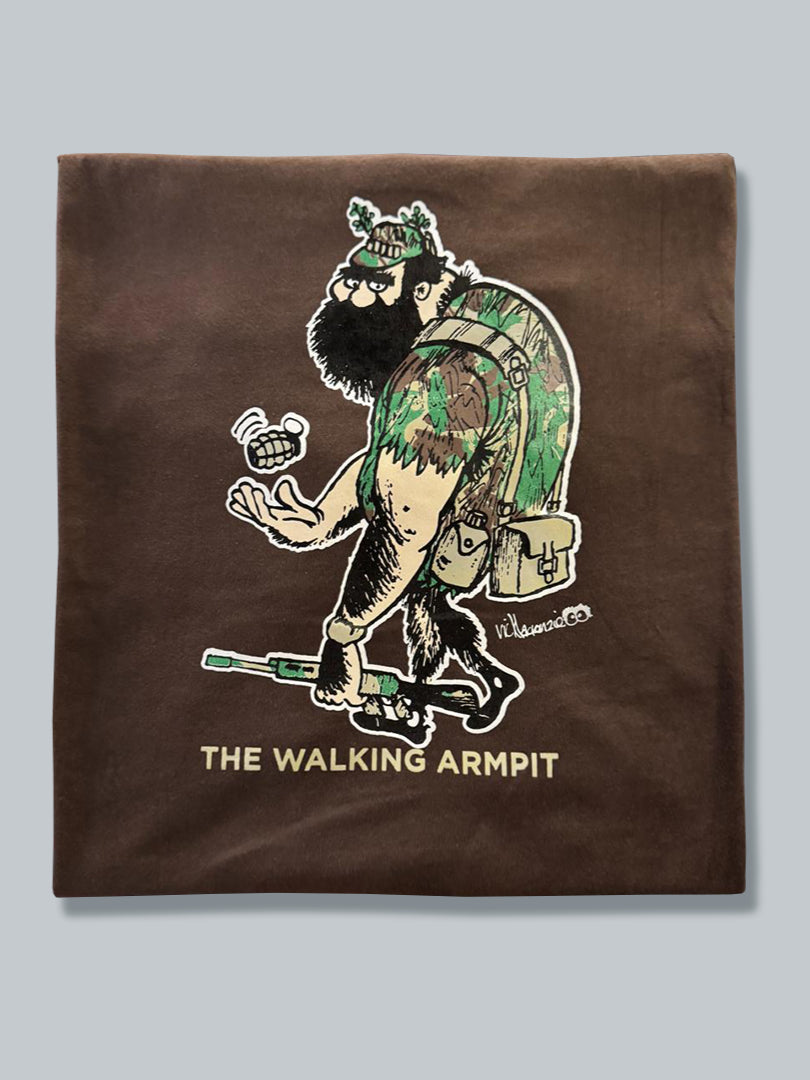 T-Shirt 5 - Small Selous Scouts Logo with Pamwe Chete on the front and Walking Armpit on back