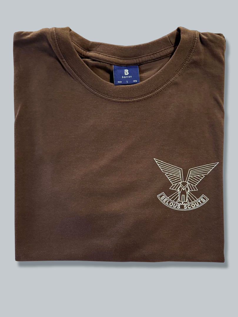 T-Shirt 3 - Small Selous Scouts Logo front and Skuzapo on back