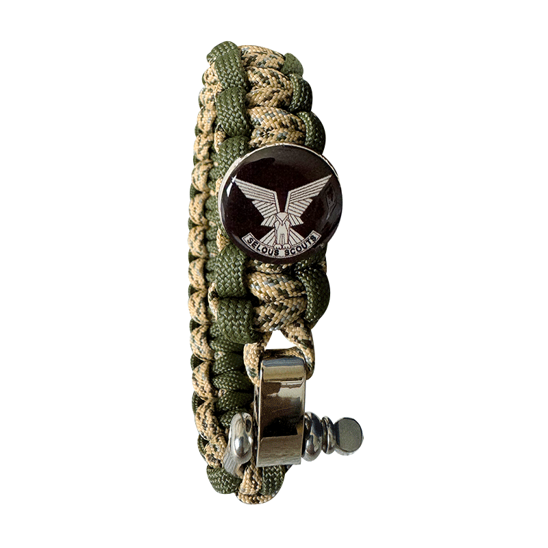 Bush Strap with Selous Scouts Logo - Green Camo