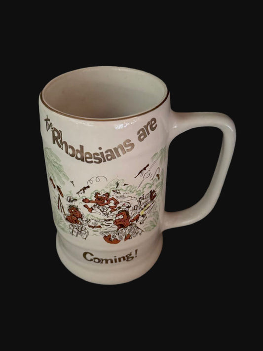 The Rhodesians are Coming Beer Mug - Large