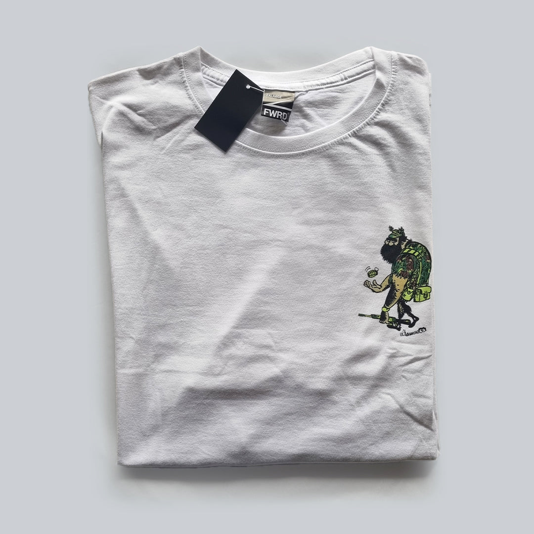 T-Shirt - White - Selous Scouts Walking Armpit