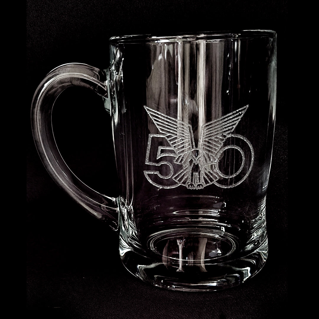Glass - Beer Mug - Selous Scouts 50 Year Logo