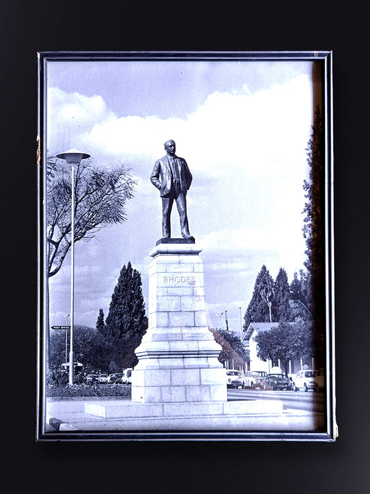 Framed photo of the Cecil John Rhodes Statue