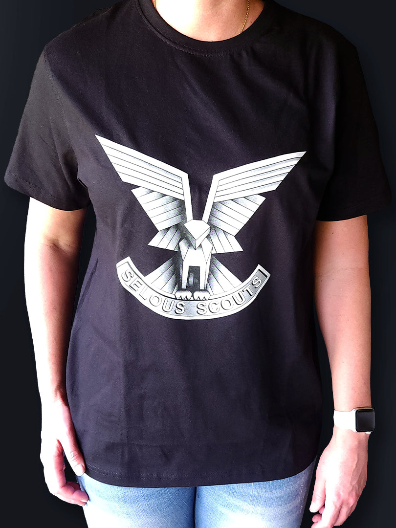 T-Shirt 6 - Large Selous Scouts Logo on the front and Skuzapo on back