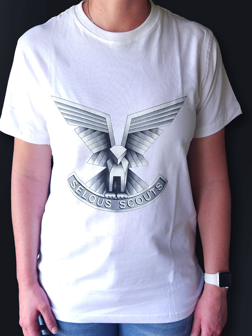 T-Shirt 6 - Large Selous Scouts Logo on the front and Skuzapo on back